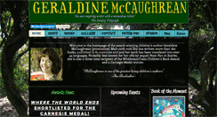 Desktop Screenshot of geraldinemccaughrean.co.uk