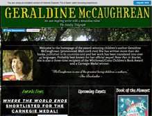 Tablet Screenshot of geraldinemccaughrean.co.uk